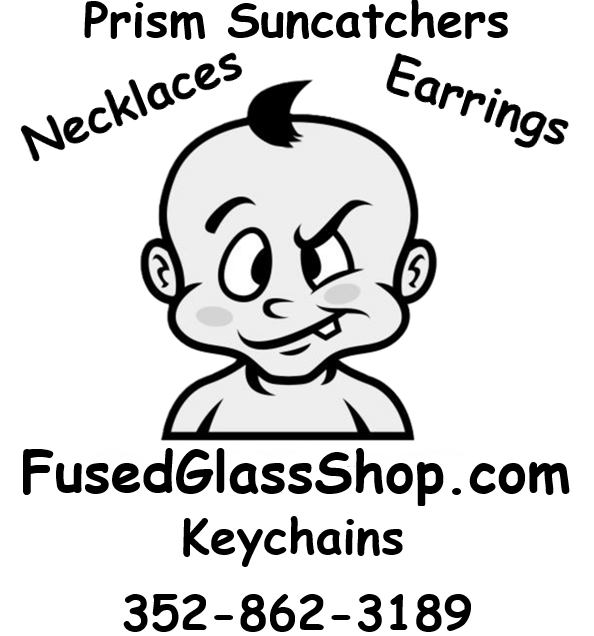 fused glass shop logo